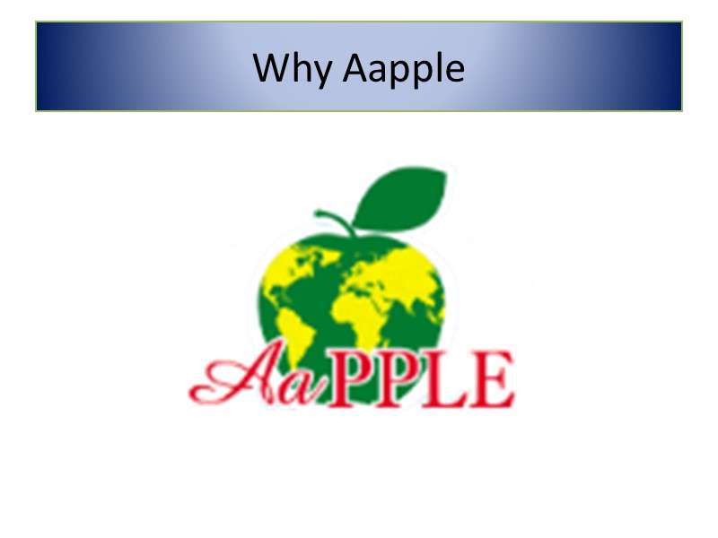 Why Aapple